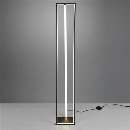 Edge Black And Brass Dimmable LED Floor Lamp 426810132