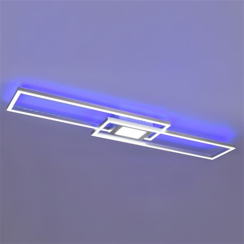 Ganado Nickel RGBW LED Semi-Flush Ceiling Light 670710507