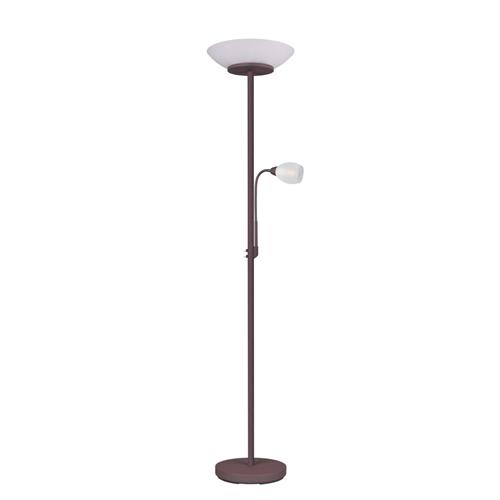 Gerry Rusty and White Floor Reading Lamp R40063124