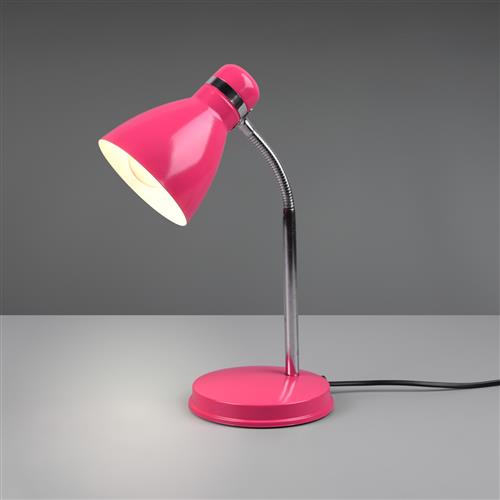 Harvey Adjustable Pink And Chrome Desk Lamp R50731093