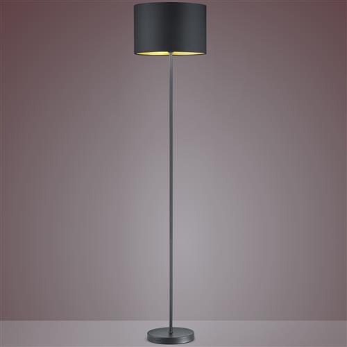 Hostel Black And Gold Straight Floor Lamp 408200179