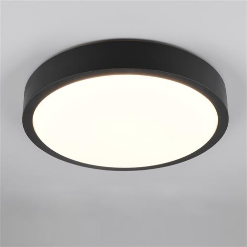Iseo LED Black Dimmable Flush Ceiling Fitting 647410102