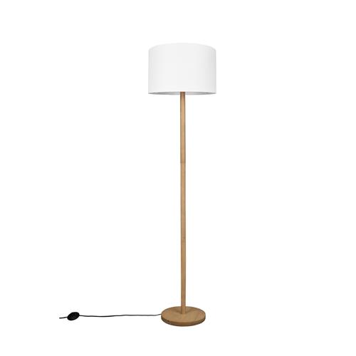 Korba Natural Wood & White Floor Lamp 401200101