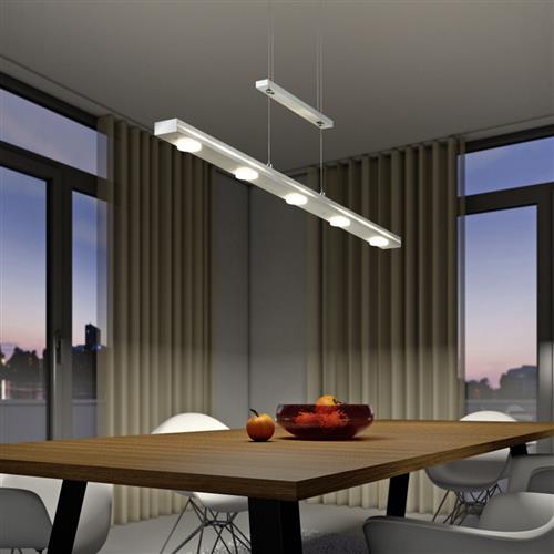 Lacal Nickel LED Rise And Fall Pendant 379190707