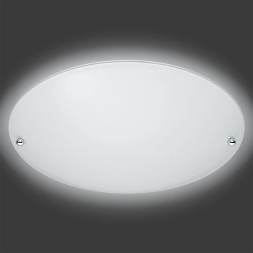Lana White Glass Flush Ceiling Light 6196011-01