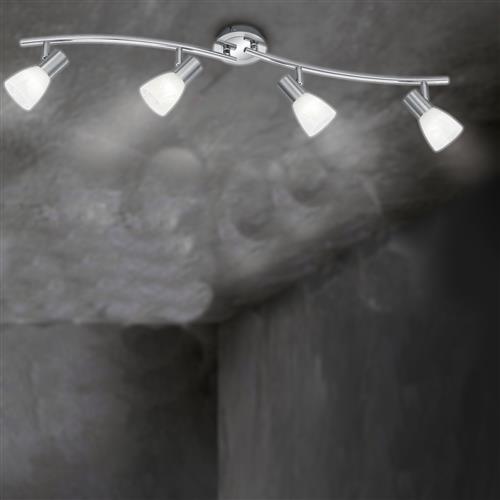 Levisto 4-Light Matt Nickel Ceiling LED Spotlight 871010407