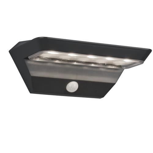 Mendorza IP44 Outdoor Anthracite Solar Wall Light R22241142