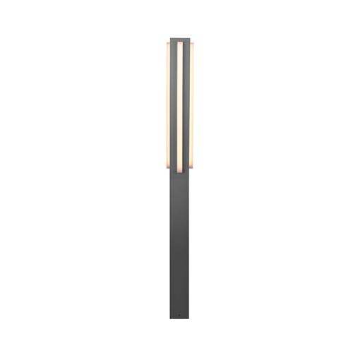 Mitchell IP54 LED Anthracite Tall Outdoor Post Light 473369442