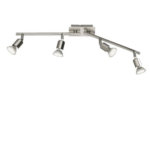 Nimes Matt Nickel Adjustable LED 4 Light Ceiling Fitting R82944107