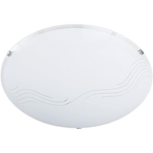 Nora Large White Glass Flush Ceiling Fitting 602100200