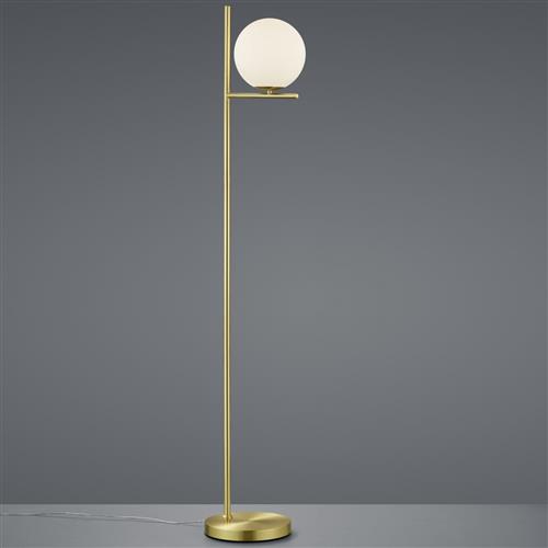 Pure Floor Lamp Brass With Opal Glass 402000108