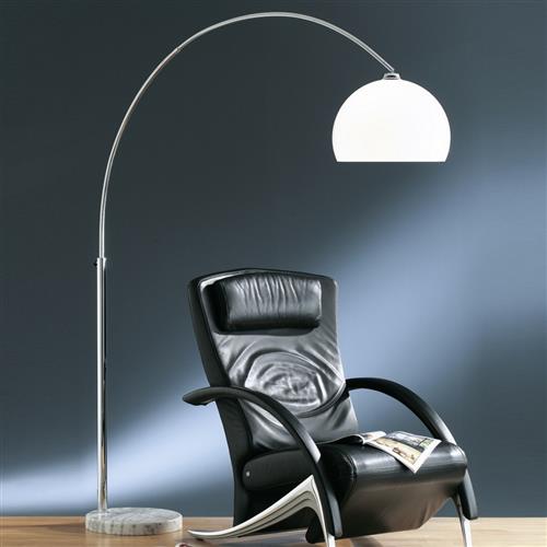 Sola Arc Chrome and Marble Floor Lamp 4200011-06