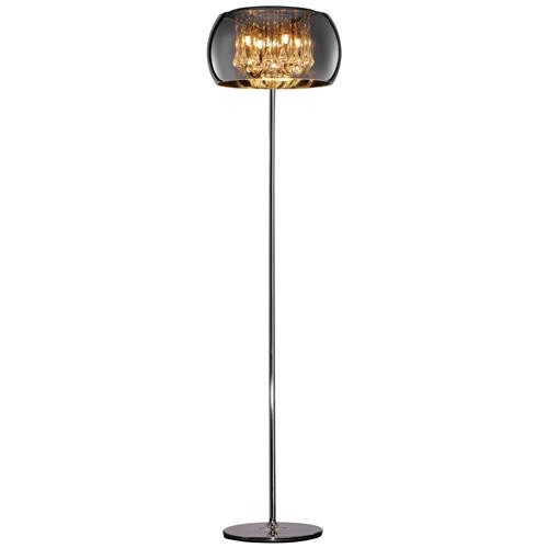 Vapore Chrome Glass Floor Lamp 411210406