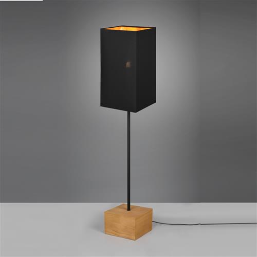 Woody Natural Wood And Black Floor Lamp R40171080