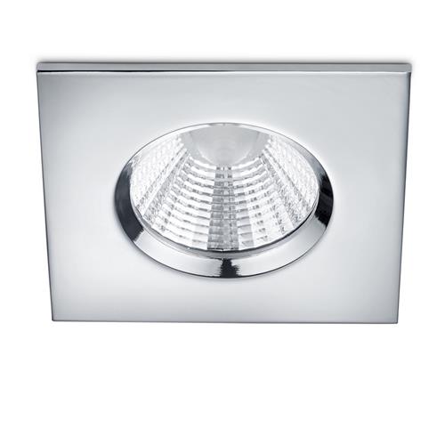 Zagros Square Chrome IP65 LED Shower Downlight 650610106