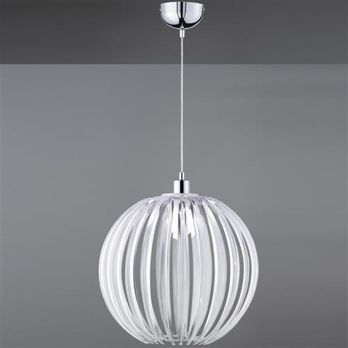 Zucca Clear Acrylic And Chrome Ceiling Pendant 304100100