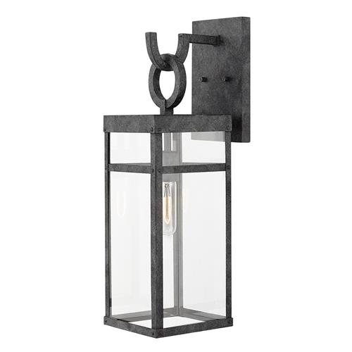 Aged Zinc Outdoor IP44 rated Large Wall Lantern QN-PORTER-L-DZ