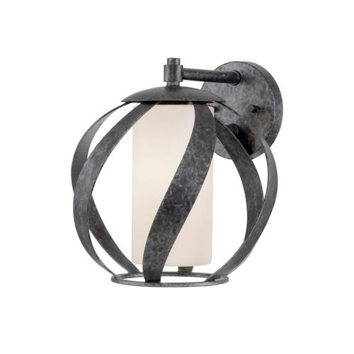 IP44 Rated Black And Silver Outdoor Wall Light QN-BLACKSMITH1-OBK