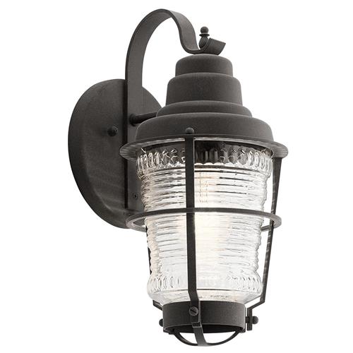 Small IP44 Rated Weathered Zinc Outdoor Wall Lantern QN-CHANCE-HARBOR-S
