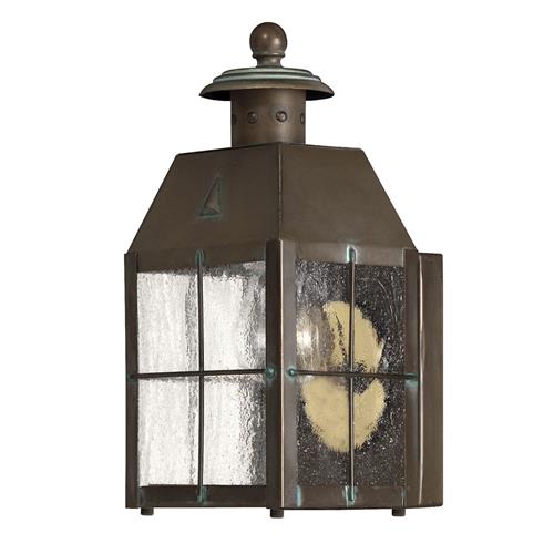 Solid Brass IP44 Rated Small Wall Lantern QN-NANTUCKET-XS-AS