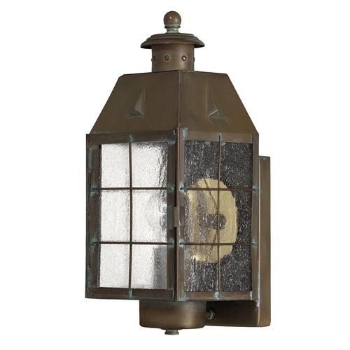 Solid Brass IP44 Rated Wall Lantern QN-NANTUCKET-M-AS