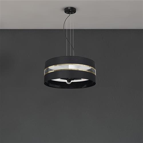 Ultimo Black and Gold 3-Light Pendant MLP7342