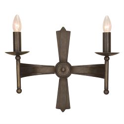 Cromwell Antique Bronze Double Wall Light CW2-OLD-BRZ