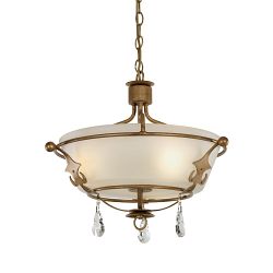 Windsor Duo-Mount Gold Colour Ceiling 3 Light WINDSOR-SF-GOLD