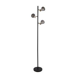 Westminster Black And Smoked 3 Light Floor Lamp 23803-3SM