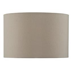 390mm Taupe Faux Silk Drum Shade S1120