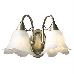 Doublet Double Wall Light Antique Brass Finish DOU0975