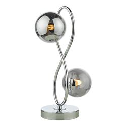 Lysandra 2 Light Glass Globe Looped Table Lamp