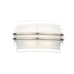 Sector LED 260mm Glass and Chrome Wall Light SEC072