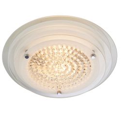 Ava Twin Lamp Flush Glass Ceiling light 76390