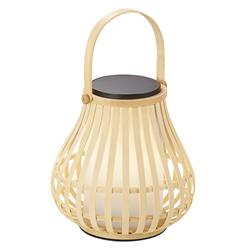Leo Solar IP44 Bamboo Twilight Outdoor Lantern 2118095062
