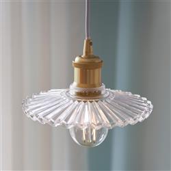 Torina 20 Brass and Clear Glass Pendant 2213173000