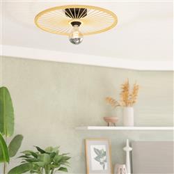 Leominster Natural Bamboo Wood Wall & Ceiling Light 43883