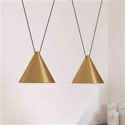 Narices 1 Brushed Brass Ceiling Pendant Light 900843