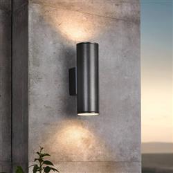Riga LED Outdoor Anthracite Up and Down Wall Light 94103