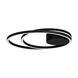 Ruotale LED Black and White Two Loop Ceiling Light 900471