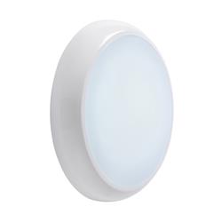 HeroPRO CCT Microwave IP65 Gloss White LED Bulkhead 95541