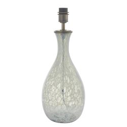 Artisan White And Grey Glass Lamp Base Arbutus-T