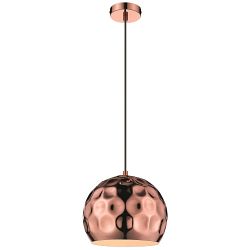 Belora Copper Domed Tortoise Shell Effect Ceiling Fitting 025CP1P