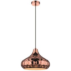 Belora Large Copper Tortoise Shell Effect Ceiling Fitting 036CP1P