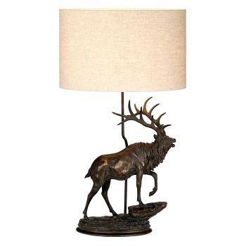 Angus Bronze Patina Stag Table Lamp DL-ANGUS-TL