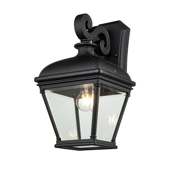 Bayview IP44 Rated Large Black Outdoor Wall Light BAYVIEW-2L-BK