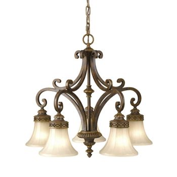 Drawing Room Bronze 5 Arm Ceiling Chandelier Light FE-DRAWING-ROOM5