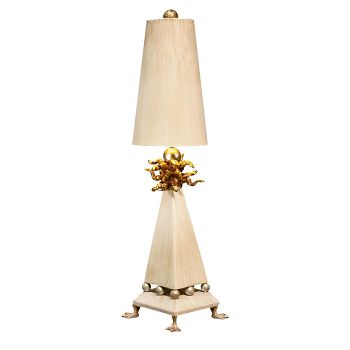 Leda Cream Patina And Gold Leaf Table Lamp FB-LEDA-TL