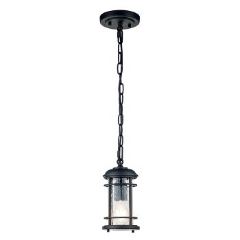 Lighthouse IP44 Textured Black Outdoor Ceiling Pendant FE-LIGHTHOUSE8-S-BLK