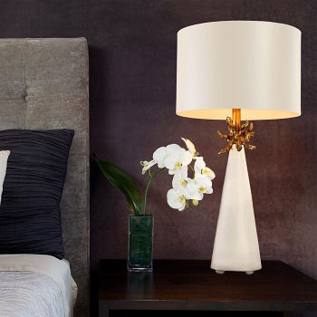 Neo French White And Gold Table Lamp FB-NEO-TL-FR-WHT